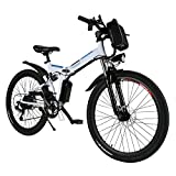 cooshional Bicicleta Eléctrica Plegable de Montaña con la Batería de Iones de Litio 36V...